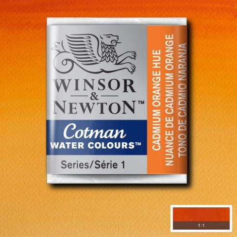 Cotman Half Pans - Cadmium Orange Hue